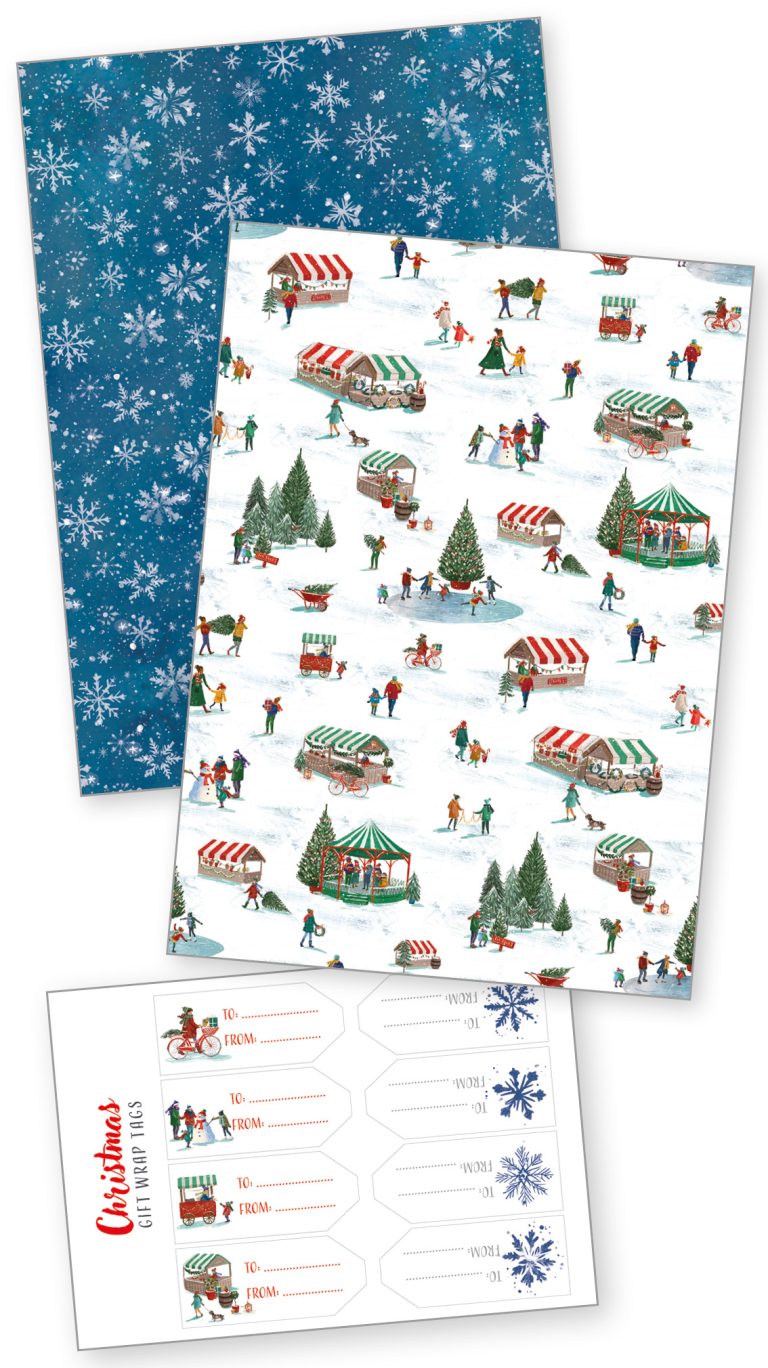 ELS40065 C Christmas Village Wraps RGB